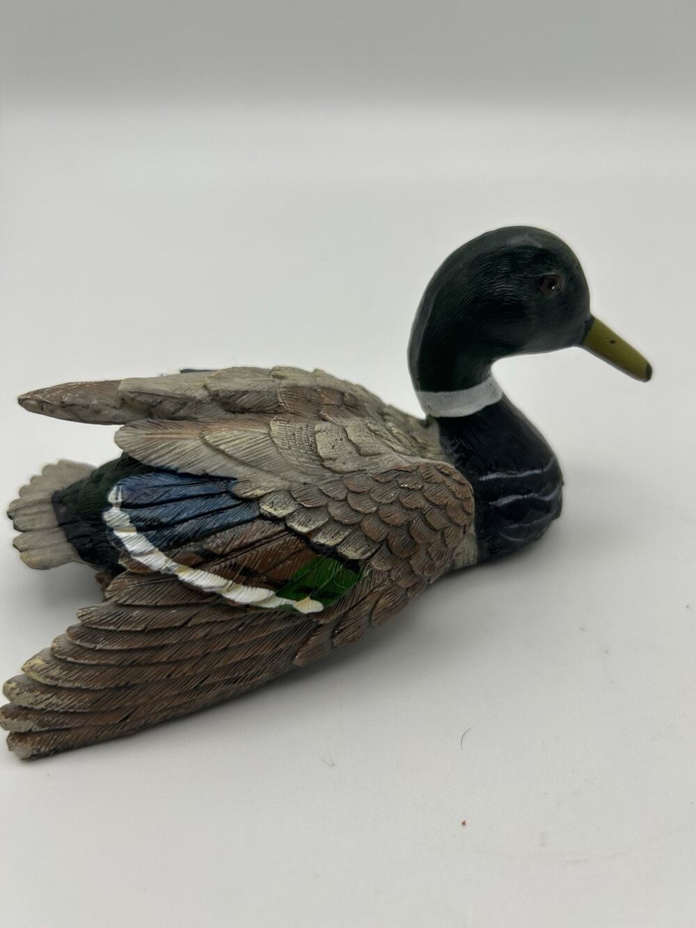 Resin Duck Decoy Mallard USA VTG Painted ,JB Garton Haritage.